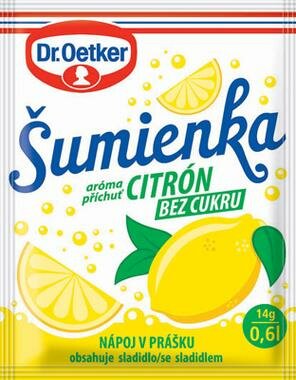 Dr.Oetker šumienka bez cukru 14g citrón